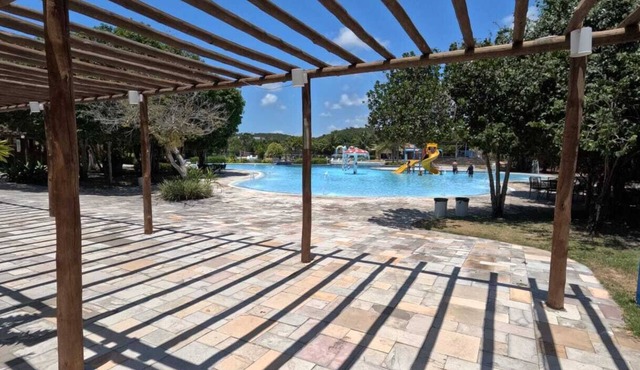 Luxury Iloa in Alagoas with 2 bedrooms, living room and kitchen.