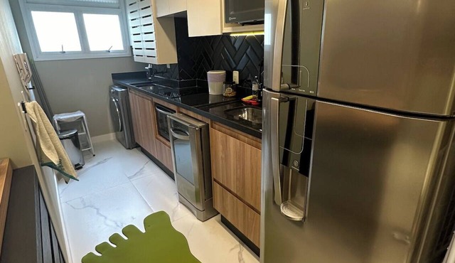 Luxury loft with garage and valet parking.