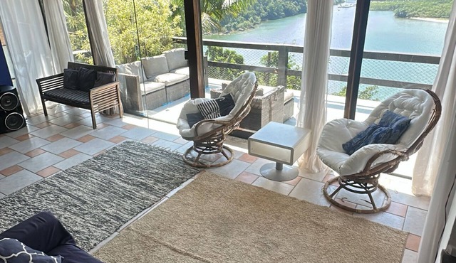 Mansion with sea view in gated community