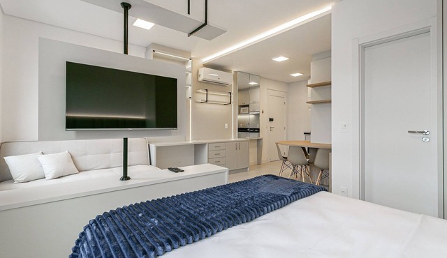 Modern studio | 500m from UFSC | Dining #CARV05