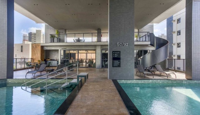 New Premium Apartment with Fiber WiFi Home Office Manaíra Oceanfront Pool