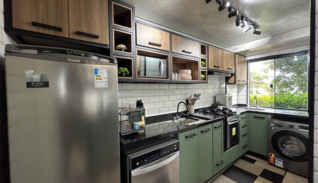 Nice apartment with Air conditioner, Wi-Fi and bathtub