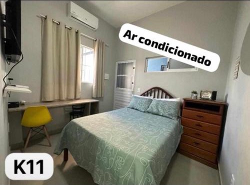 Nº11- Mini Apto 5 min do Centro ar cond, cozinha e garagem