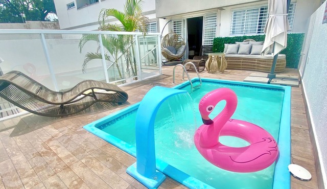 NYC Park Ave Beach Apt 3BR Private Pool Oceanview in Ponta Negra Natal