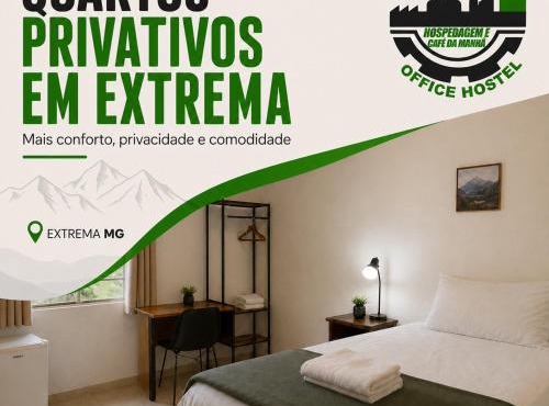 Office Hostel CENTRO Pousada climatizada Quartos privativos emitimos nota fiscal 24 h