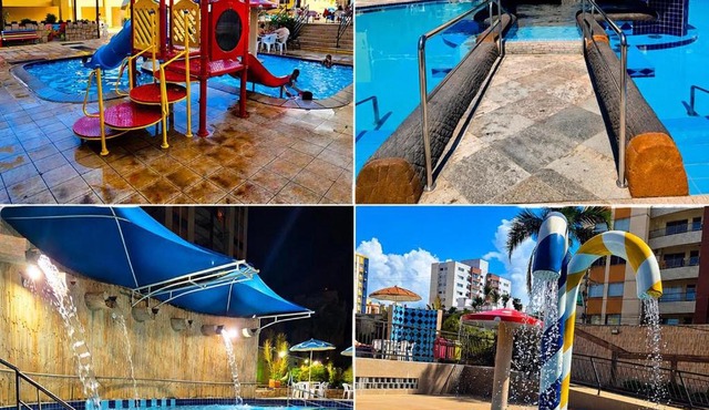 Parque Aquático termal centro Turista 1 Flat para 6 mais garagem grátis