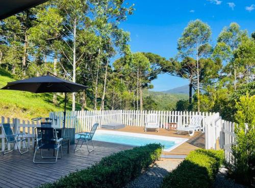 Pousada Reserva Verde com piscina privada com vista para a serra Studio térreo