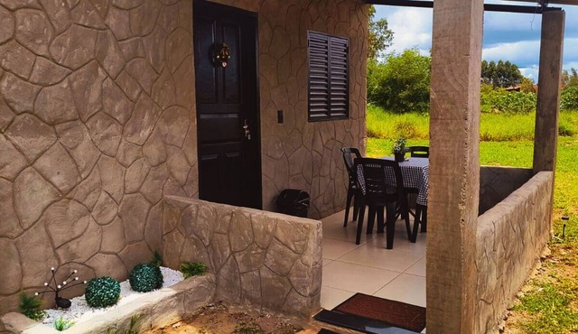 Private chalet for up to 3 people with air conditioning.