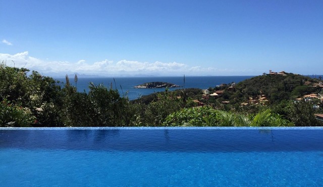 Private luxury villa with pool and sea views. 250 meters from beach.