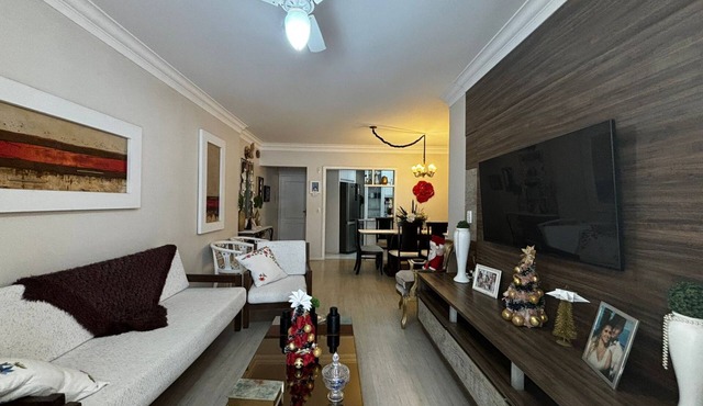 Private room with air conditioning, TV, and mini-fridge. In a beautiful shared apartment 250 meters from the beach.