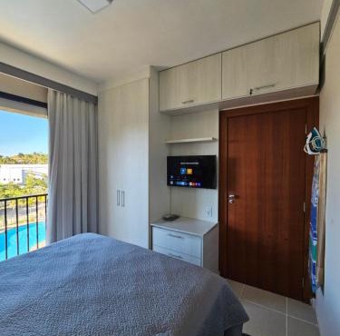 Quartier das Águas Apartamento frente para piscina