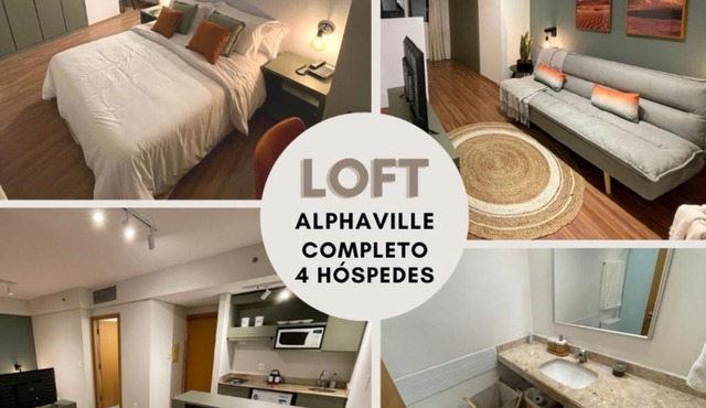 Quarto Hotel no coração de Alphaville Piscina e Academia