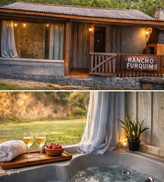 Refúgio exclusivo hidro com vista represa