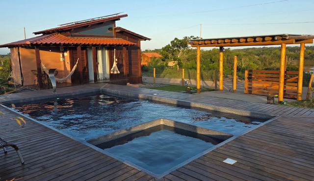 Romantic Chalet with Private Spa and Swimming Pool