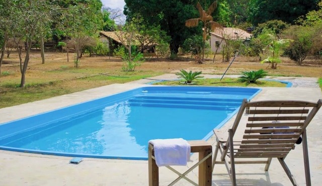 Rustic Farm with Pool Near Curvelo