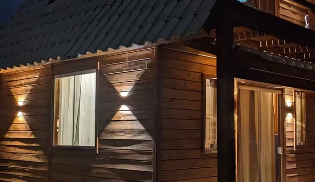 Seafront cabin in a private area of 1200 m2