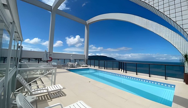 SHB - Ocean view apartment in Boqueirão Wi-fi pool