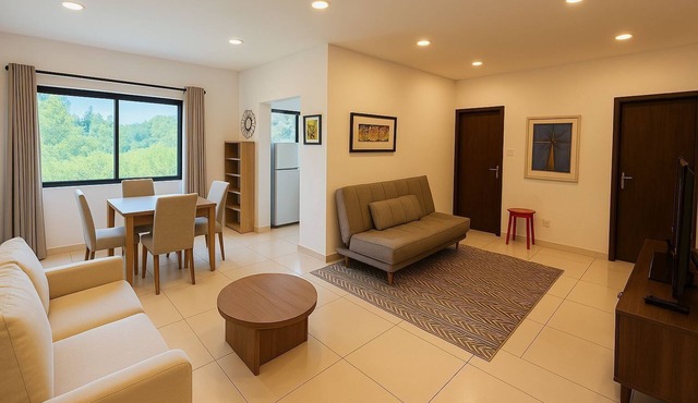 Spacious -1 bedroom apartment in serene Asunción with WiFi, AC