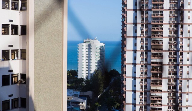 Spacious apartment with ocean view.