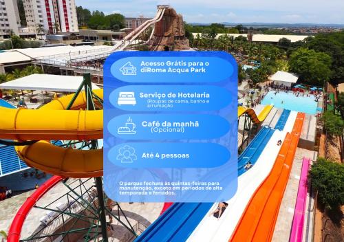 Spazzio Diroma com acesso ao Acqua Park todos os dias