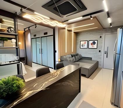 Stay Royal Luxury |Sofá Retrátil e Divisória Smart