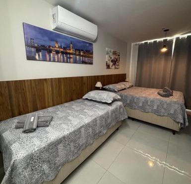 Studio 2 min do Hospital Unimed e Shopping Park Sul