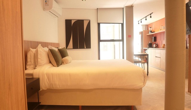 Studio 2 pessoas 36m² - Wi-Fi Rapido e Estacao de Trabalho