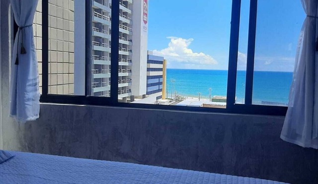 Studio Beach Maceió with ocean view.