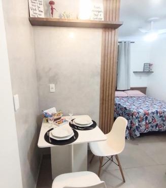 Studio Completo com Ar Condicionado, Smart TV e Garagem em Nazaré, Salvador-BA