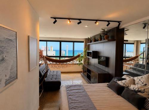 Studio da Praia - Loft 02 - Encantador - Vista panorâmica do mar e da cidade