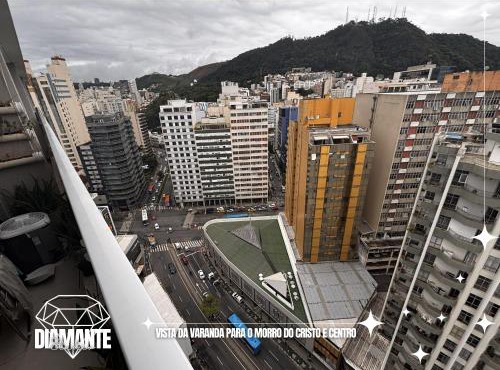 Studio Diamante no CENTRO com piscina, academia e opção de vaga privativa