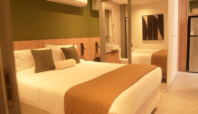 Studio Luxo 53m² - até 2 pessoas com área de lazer