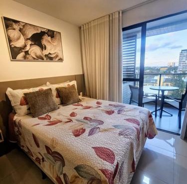 Studio Rooftop em frente ao Mar na Praia de itapua