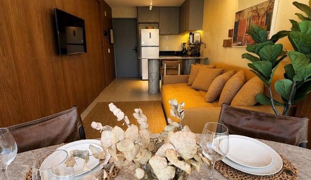 Studio Sol e Mar com Rooftop e piscina borda infinita