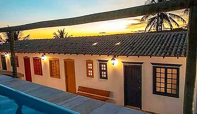 Suíte em Pousada c piscina e natureza em Meaípe/ES