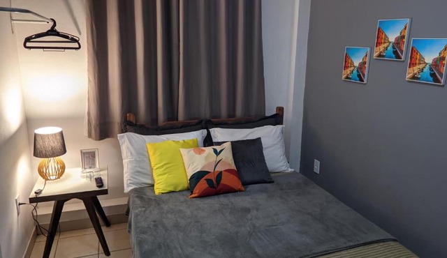 Suite Flex ao lado da praca central