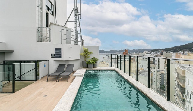 The Bridge by Viva - Prédio com piscina no terraço e academia em Floripa