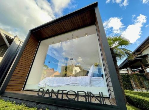 Tiny House Santorini | Gramado | Lareira