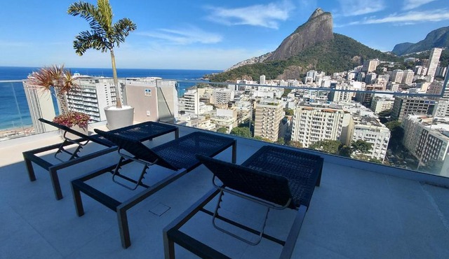 Top Leblon 2 Suítes em Apart-Hotel de Luxo Praia, Academia, Sauna e Garagem