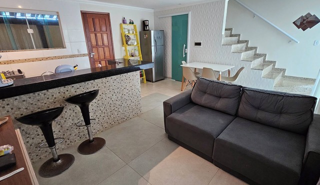 Triplex Beachfront House with Private Gourmet Area